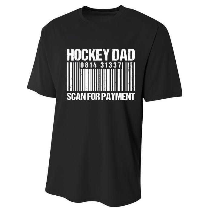 Hockey Dad Scan For Payment Barcode Hockey Dad Performance Sprint T-Shirt