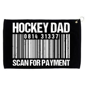 Hockey Dad Scan For Payment Barcode Hockey Dad Grommeted Golf Towel