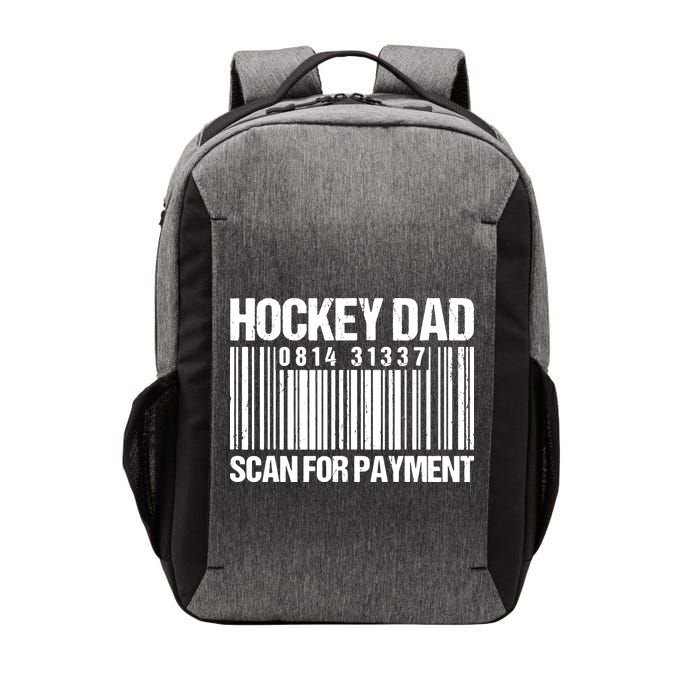 Hockey Dad Scan For Payment Barcode Hockey Dad Vector Backpack