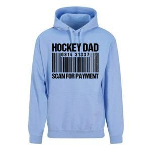 Hockey Dad Scan For Payment Barcode Hockey Dad Unisex Surf Hoodie