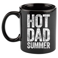 Hot Dad Summer Fathers Day 11oz C Handle Ceramic Mug
