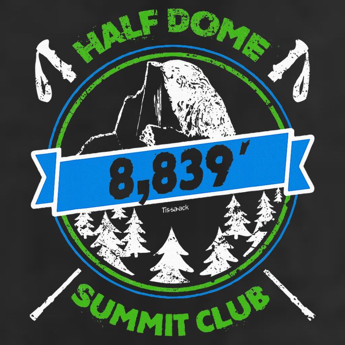 Half Dome Summit Club 7 Panel Mesh Trucker Snapback Hat