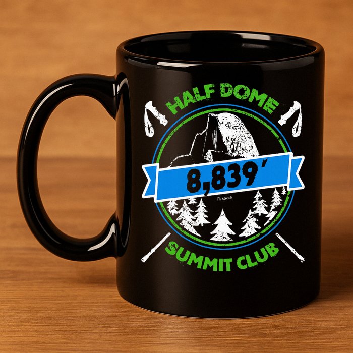 Half Dome Summit Club 11oz C Handle Ceramic Mug