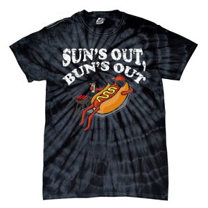 Hot Dog Sun´S Out Bun´S Out Bbq Tie-Dye T-Shirt