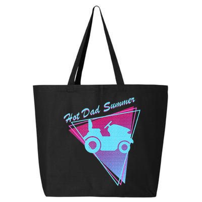 Hot Dad Summer Funny 80s Retro Riding Lawn Mower 25L Jumbo Tote