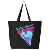 Hot Dad Summer Funny 80s Retro Riding Lawn Mower 25L Jumbo Tote