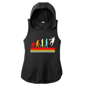 Handball Design Sports Athletes Ladies PosiCharge Tri-Blend Wicking Draft Hoodie Tank