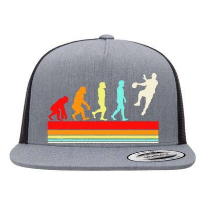 Handball Design Sports Athletes Flat Bill Trucker Hat