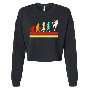 Handball Design Sports Athletes Cropped Pullover Crew