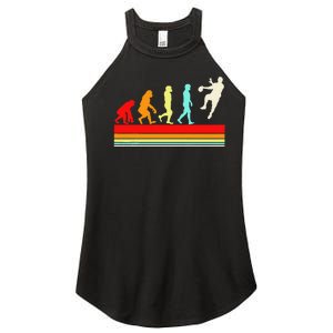 Handball Design Sports Athletes Women's Perfect Tri Rocker Tank