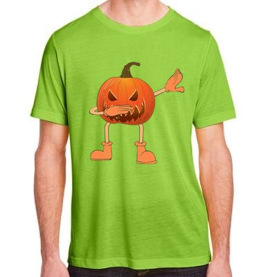 Halloween Dabbing Scary Pumpkin Jack O Lantern Dab Dance Gift Adult ChromaSoft Performance T-Shirt