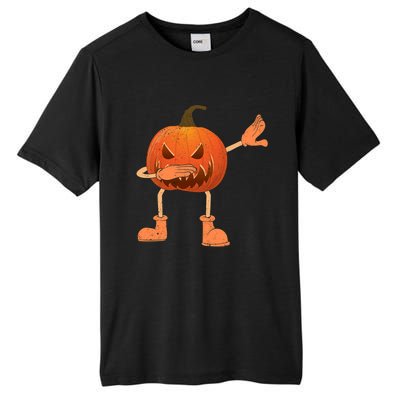 Halloween Dabbing Scary Pumpkin Jack O Lantern Dab Dance Gift Tall Fusion ChromaSoft Performance T-Shirt