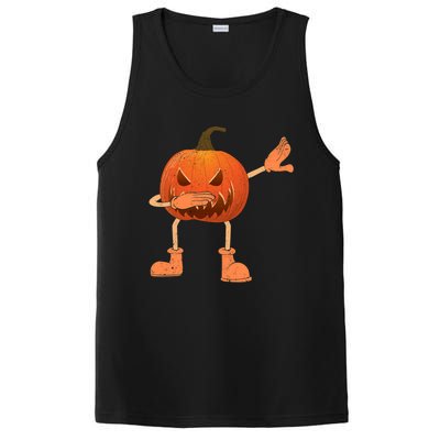 Halloween Dabbing Scary Pumpkin Jack O Lantern Dab Dance Gift PosiCharge Competitor Tank