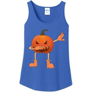 Halloween Dabbing Scary Pumpkin Jack O Lantern Dab Dance Gift Ladies Essential Tank