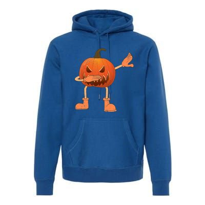 Halloween Dabbing Scary Pumpkin Jack O Lantern Dab Dance Gift Premium Hoodie