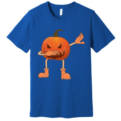 Halloween Dabbing Scary Pumpkin Jack O Lantern Dab Dance Gift Premium T-Shirt