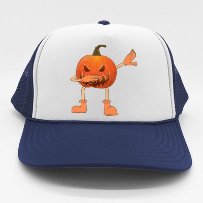 Halloween Dabbing Scary Pumpkin Jack O Lantern Dab Dance Gift Trucker Hat