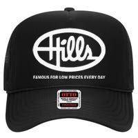 Hills Dept Store Famous For Low Prices Every Day High Crown Mesh Back Trucker Hat