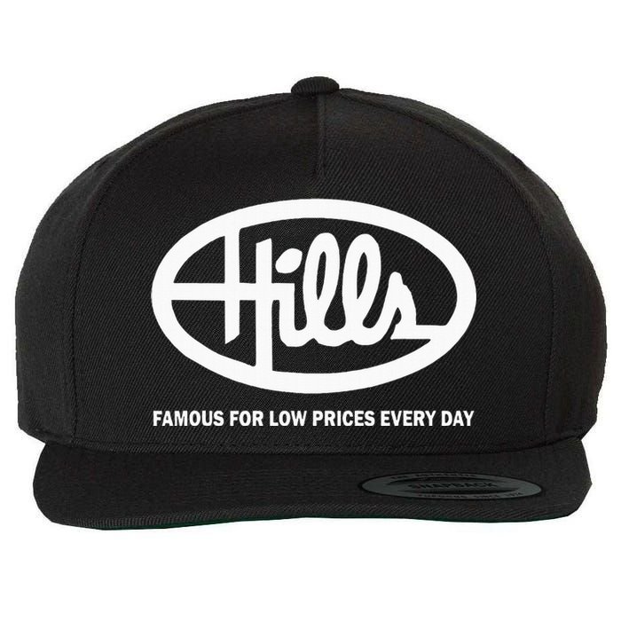 Hills Dept Store Famous For Low Prices Every Day Wool Snapback Cap