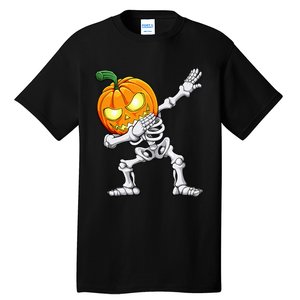 Halloween Dabbing Skeleton Scary Pumpkin Jack O Lantern Tall T-Shirt