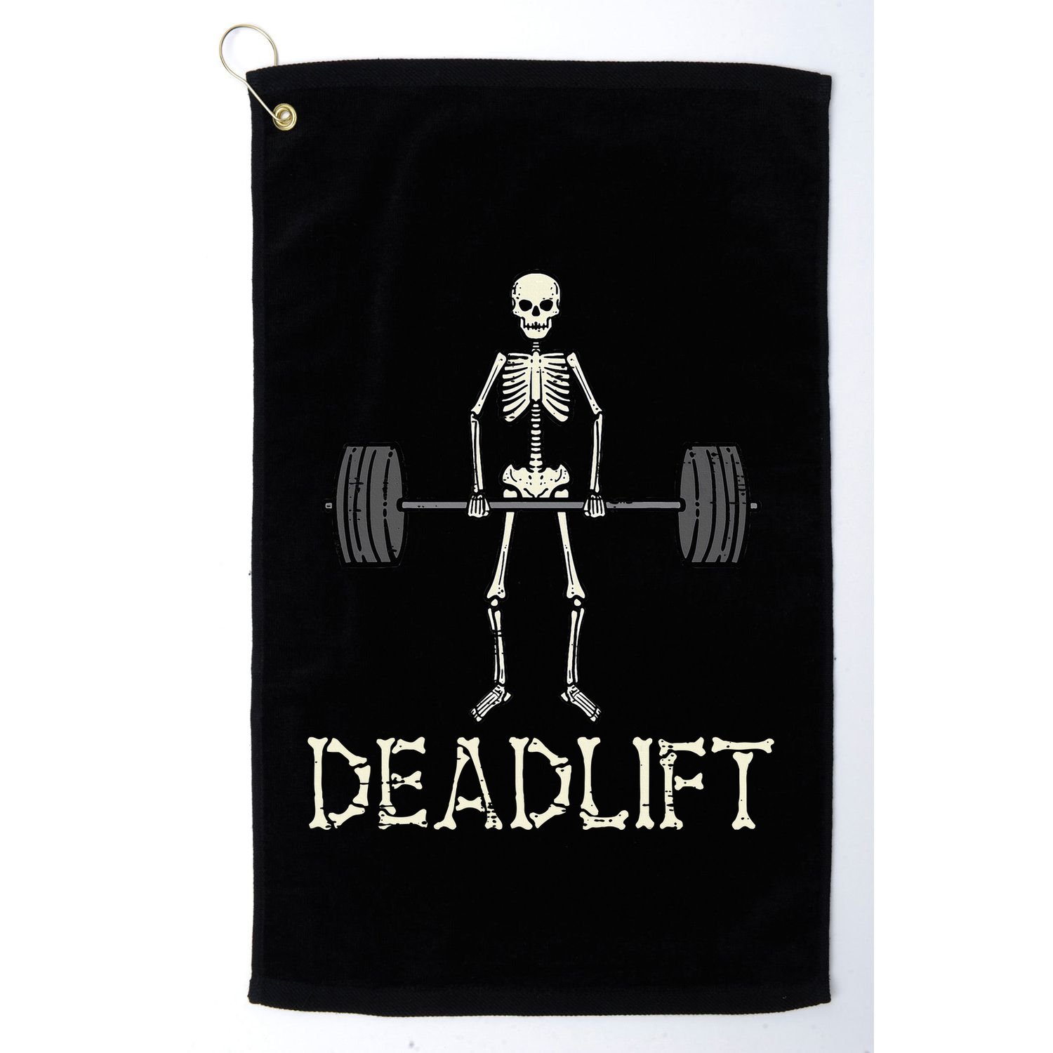 Halloween Deadlift Skeleton Gym Workout Costume Women Golf Towel
