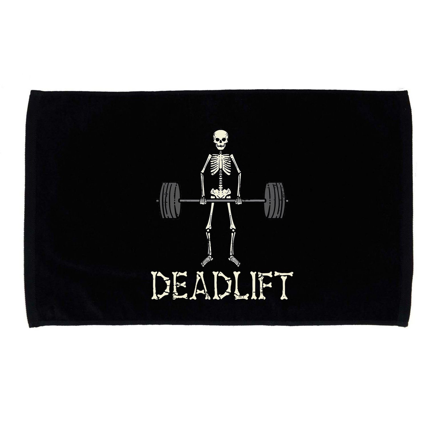Halloween Deadlift Skeleton Gym Workout Costume Women Microfiber Hand Towel