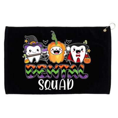 Halloween Dental Squad Trick Or Teeth Cute Ghost Halloween Cool Gift Grommeted Golf Towel