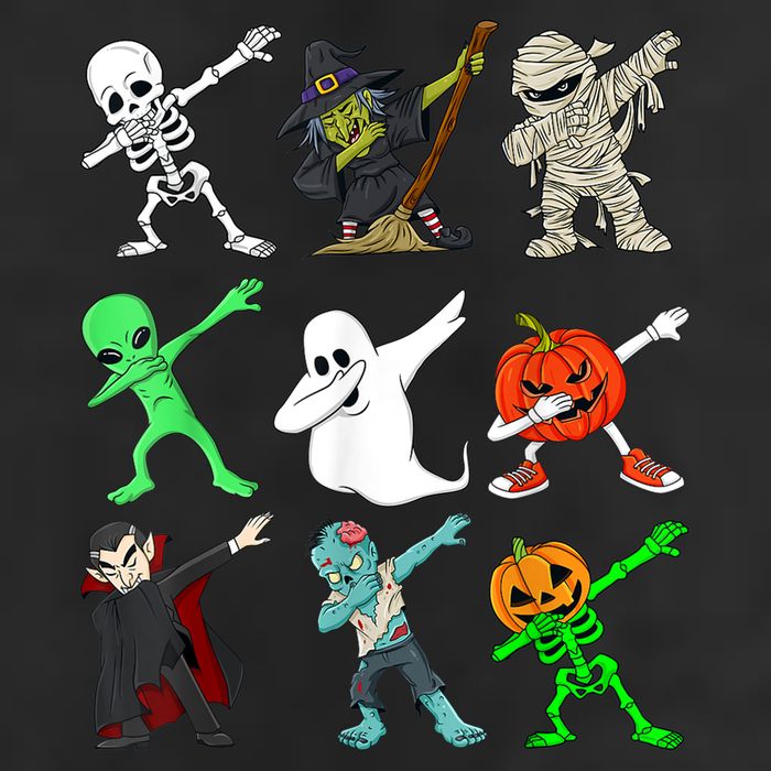 Halloween Dabbing Skeleton Witch And Monsters 15oz Campfire Ceramic Mug