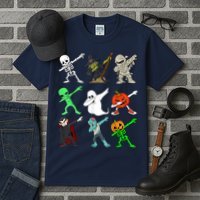 Halloween Dabbing Skeleton Witch And Monsters Tall T-Shirt
