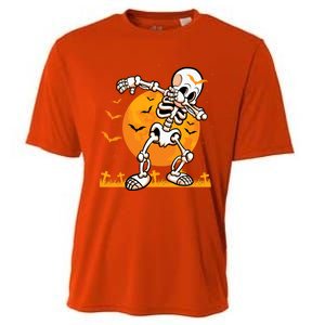 Halloween Dabbing Skeleton Costume Dab Bats Great Gift Cooling Performance Crew T-Shirt