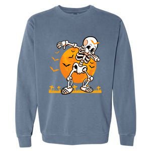 Halloween Dabbing Skeleton Costume Dab Bats Great Gift Garment-Dyed Sweatshirt