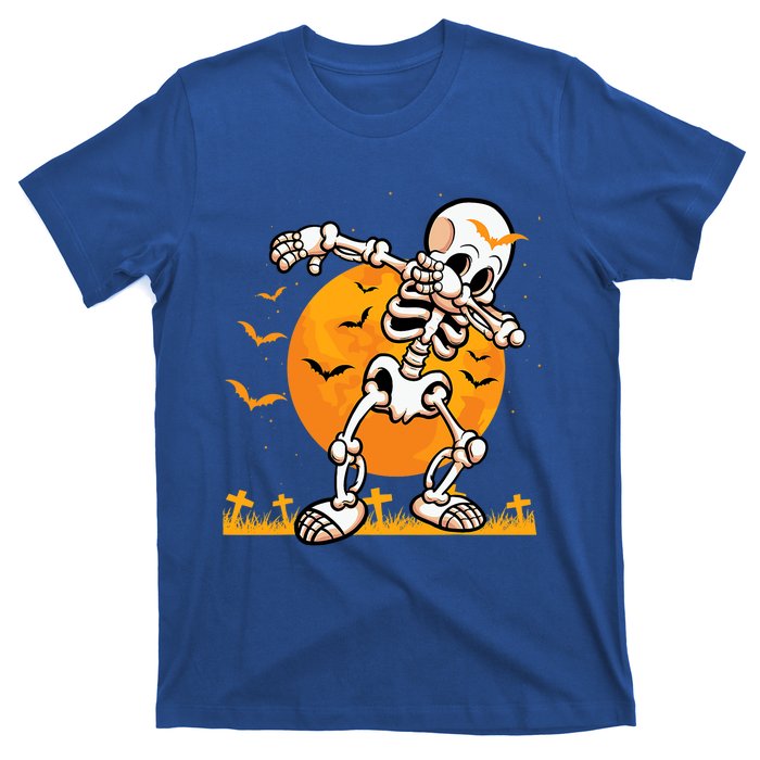 Halloween Dabbing Skeleton Costume Dab Bats Great Gift T-Shirt