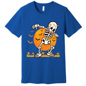 Halloween Dabbing Skeleton Costume Dab Bats Great Gift Premium T-Shirt