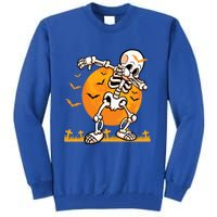 Halloween Dabbing Skeleton Costume Dab Bats Great Gift Tall Sweatshirt