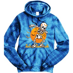 Halloween Dabbing Skeleton Costume Dab Bats Great Gift Tie Dye Hoodie