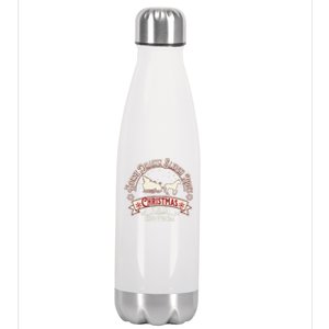 Horse Drawn Sleigh Ride Christmas Sleigh Ride Tree Farm Gift Stainless Steel Insulated Water Bottle