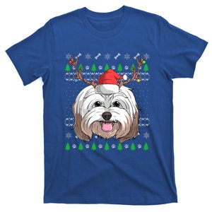 Havanese Dog Santa Claus Hat Ugly Christmas Xmas Reindeer Gift T-Shirt