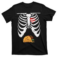 Halloween Dad Skeleton Taco Belly T-Shirt