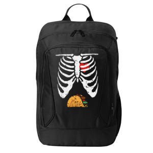 Halloween Dad Skeleton Taco Belly City Backpack