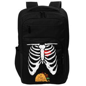 Halloween Dad Skeleton Taco Belly Impact Tech Backpack