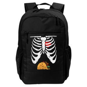 Halloween Dad Skeleton Taco Belly Daily Commute Backpack