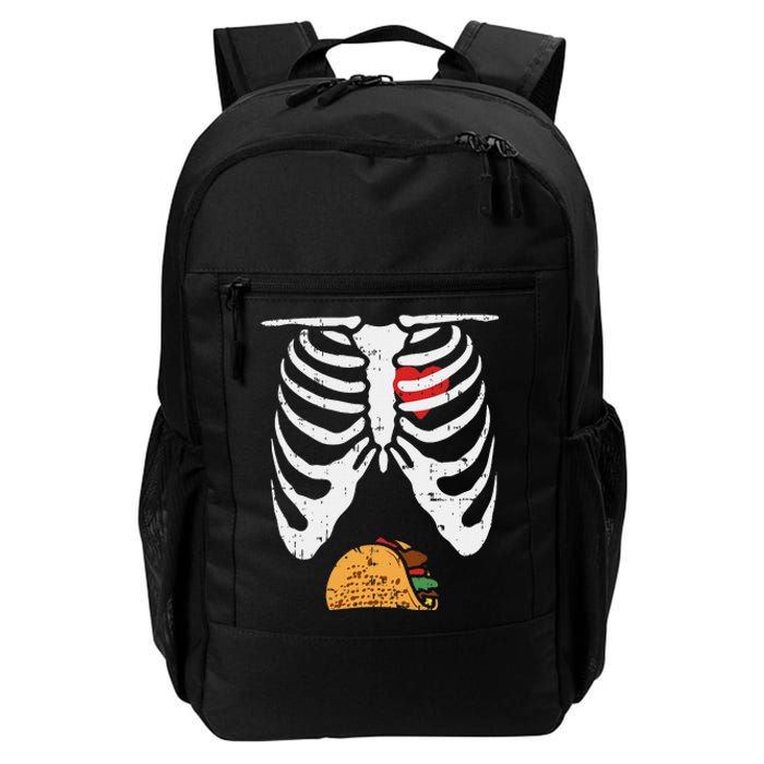 Halloween Dad Skeleton Taco Belly Daily Commute Backpack