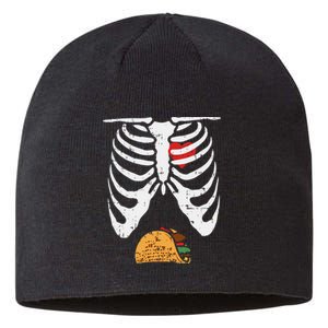 Halloween Dad Skeleton Taco Belly Sustainable Beanie