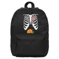 Halloween Dad Skeleton Taco Belly 16 in Basic Backpack