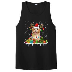 Havanese Dog Santa Reindeer Funny Christmas Lights Dog Meaningful Gift PosiCharge Competitor Tank