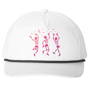 Halloween Dancing Skeletons Gift Snapback Five-Panel Rope Hat