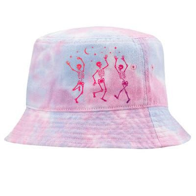 Halloween Dancing Skeletons Gift Tie-Dyed Bucket Hat