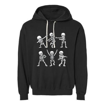 Halloween Dancing Skeletons Dance Challenge Garment-Dyed Fleece Hoodie