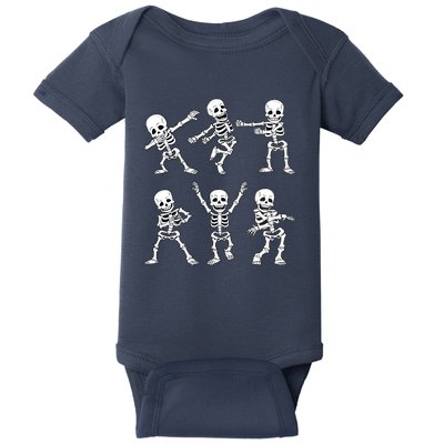 Halloween Dancing Skeletons Dance Challenge Baby Bodysuit