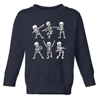 Halloween Dancing Skeletons Dance Challenge Toddler Sweatshirt